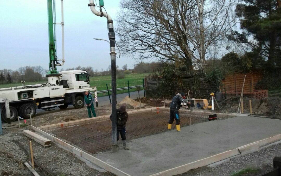 09.04.2021 Bodenplatte incoming: Koffer packen, in 9 Monaten sind wir drüben